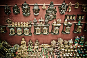 Tibetan handicrafts at the kotwali bazaar at dharamshala